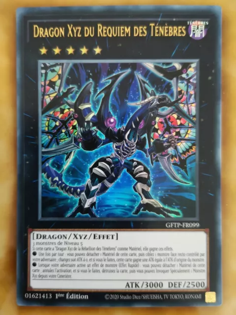 Yu Gi Oh Carte Dragon Xyz Du Requiem Des Ténèbres GFTP-FR099