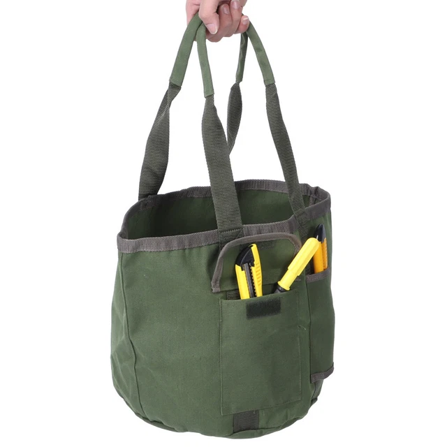 Bolsa de herramientas de jardín impermeable bolsa portátil para herramientas de jardinería soporte para cubo