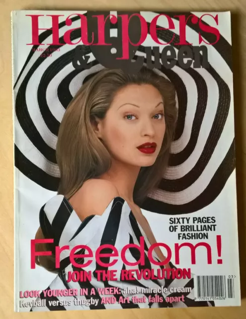 Harpers & Queen International März 1993 ""Vintage Mode- und Schönheitsmagazin