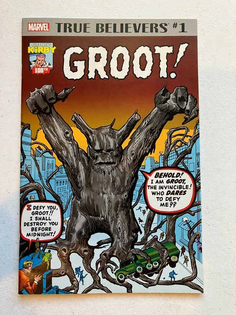 True Believers Groot #1 Kirby 100th (2017) Marvel Comics Lee (HIGH GRADE) Hulk 