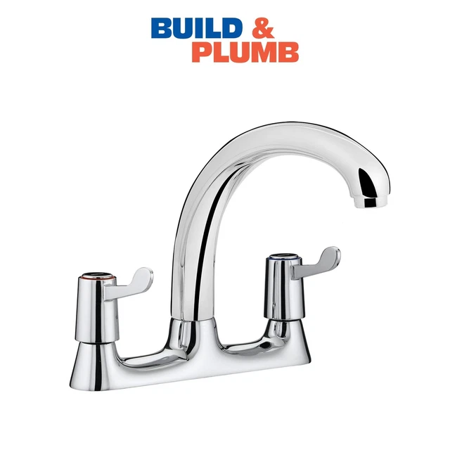BRISTAN Value Deck Kitchen Sink Mixer with 3" Levers - VAL2 DSM C CD