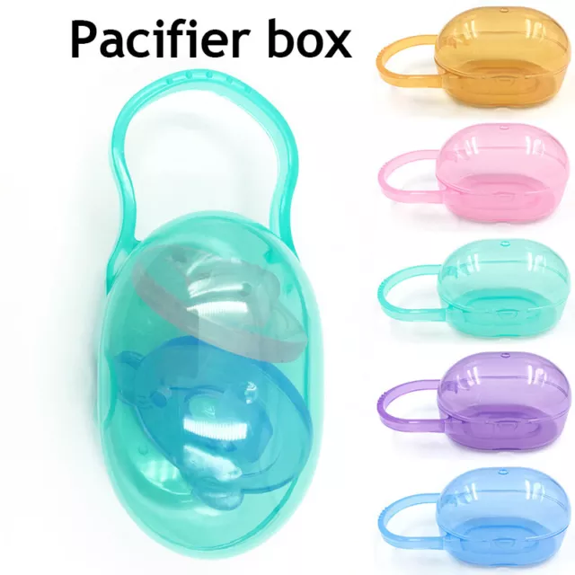Mobile Baby Schnuller Aufbewahrung Schutzhülle Box Abdeckung Halter Behälter E