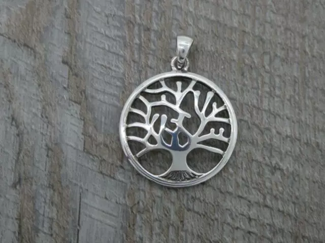 Stunning Sterling Silver Tree of Life Design 2.6cm Pendant