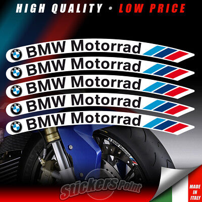 kit 5 Adesivi R 1200 S BMW cerchi ruote moto stickers Motorrad Flags R1200 S 
