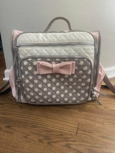 BETSEY JOHNSON BACKPACK Women s Poodle Bag Pink Grey Rare Backpack BM2920 75.00 PicClick