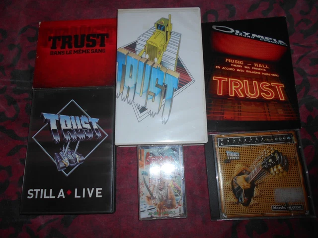 LOT CD/DVD/VHS/ K7 French Heavy Metal TRUST/ BARNEY EUR 40,00 - PicClick FR