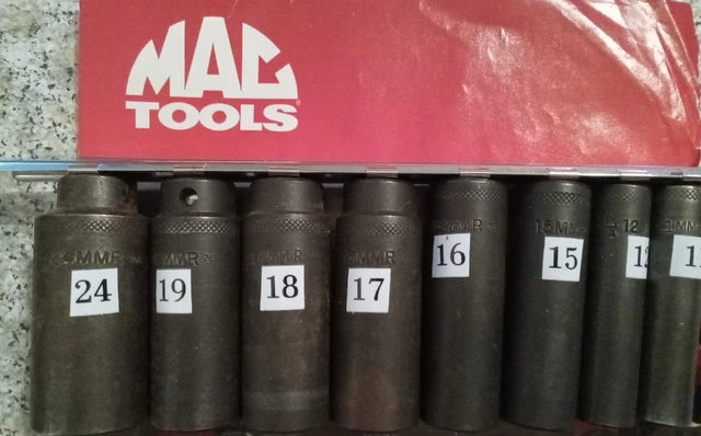 MAC TOOLS XDP6 3/8 Inch DRIVE 6 POINT DEEP IMPACT METRIC SOCKETS XDP6 #8/RAIL