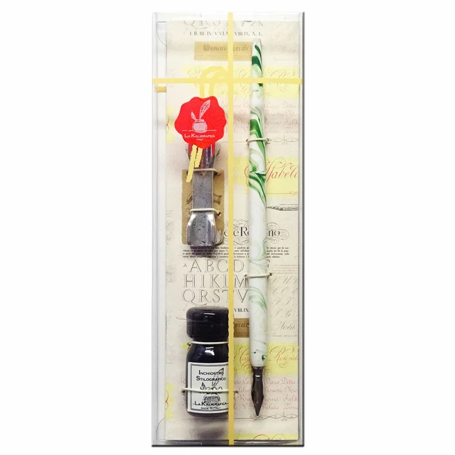 Kalligraphie Set Geschenkset mit Schreibfeder, Ablage und Tinte