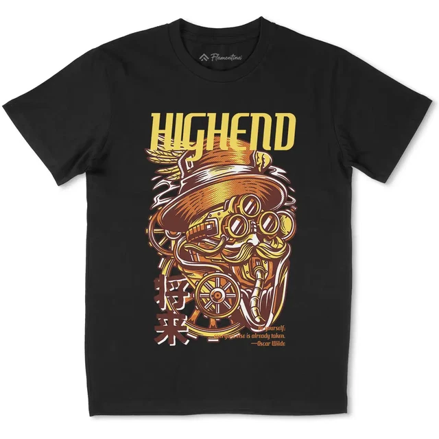 High End T-Shirt Steampunk Be Yourself Taken Quote Wilde 19Th Century Mask D610