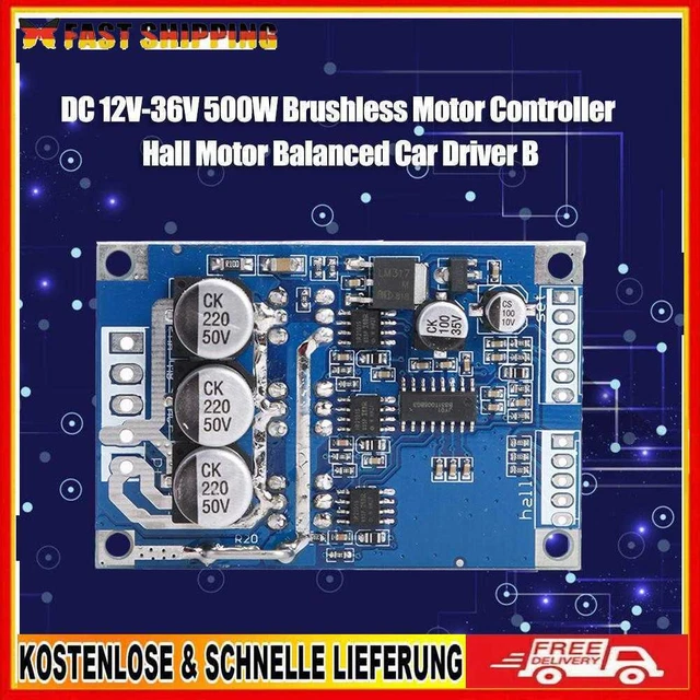 Brushless Controller DC 12V-36V Brushless DC Motor Controller 500W Module