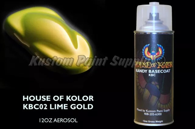 C2C-KBC02 Lime Gold Kandy Basecoat - House of Kolor