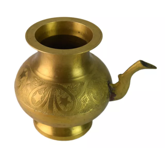 Old Vintage Islamic Traditional Brass Water Kalash Ablution Purpose Pot G56-206