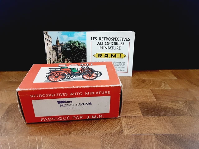 Miniature Voiture Rami Panhard Et Levassor La Marquise 1908 - Échelle 1:43 - Variante 3 - Boîte Plexiglas - Occasion