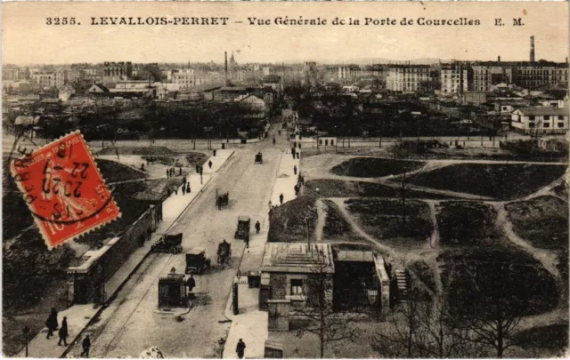 CPA LEVALLOIS-PERRET general view of the Porte de Courcelles (1272477)