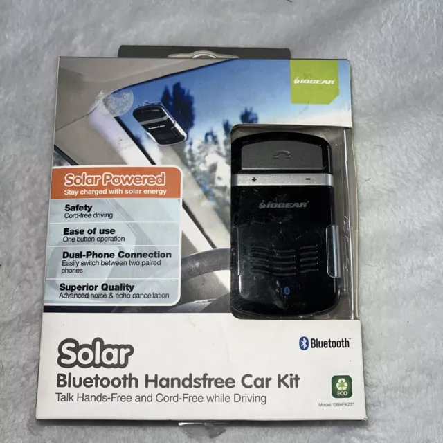 Iogear Solar Bluetooth 2.1 + EDR Hands-Free Car Kit (GBHFK231) Black