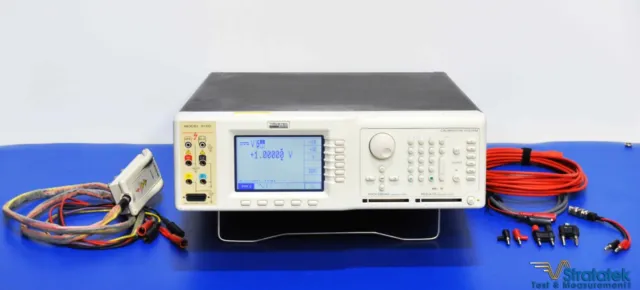 Wavetek 9100 Multifunction Calibration System Datron Fluke 9100 Calibrated Data