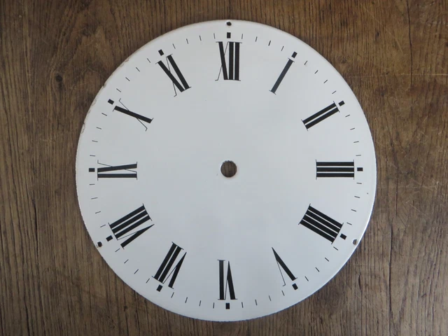 Cadran De Pendule Ancien émaillé - Fait En France, Style Vintage