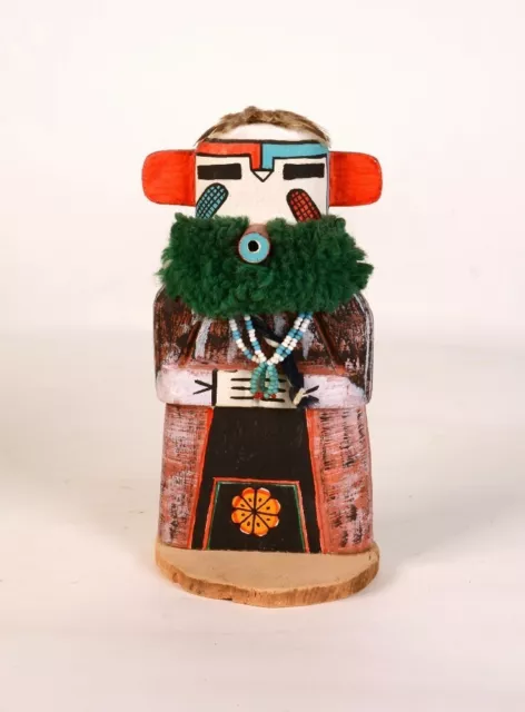 Hopi Corn Kachina signed "March 15 1982 Kae Artist Ronnie Yava"