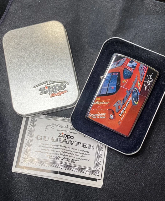 Rare DALE EARNHARDT JR 2006 Zippo Lighter #8 BUDWEISER CAR MOTOR SPORTS with box