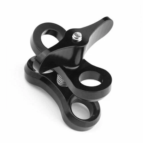 for Camera CNC Butterfly Clip Clamp Diving Light Arm Ball Head Mount Adapter