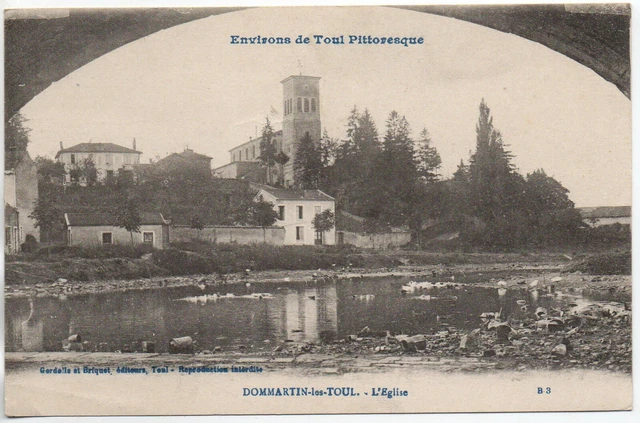 DOMMARTIN LES TOUL - Meurthe & Moselle - CPA 54 - l'église