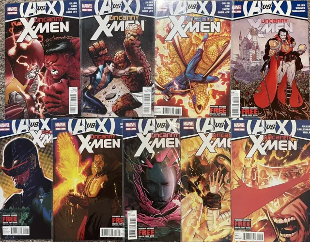 UNCANNY X-MEN Comics Lot Of 9 #11-19 (All AVENGERS vs. X-MEN)