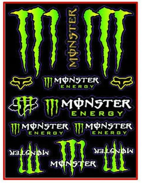 MONSTER ENERGY RODEO Motocross Skateboard, Helmet, Hobby Toy Decals $10 ...