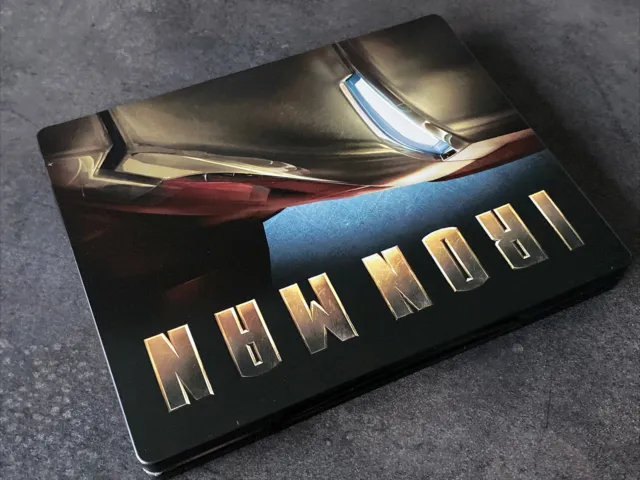Iron Man Bluray Steelbook Blufans Exclusive V1 Embossed + Vf 3