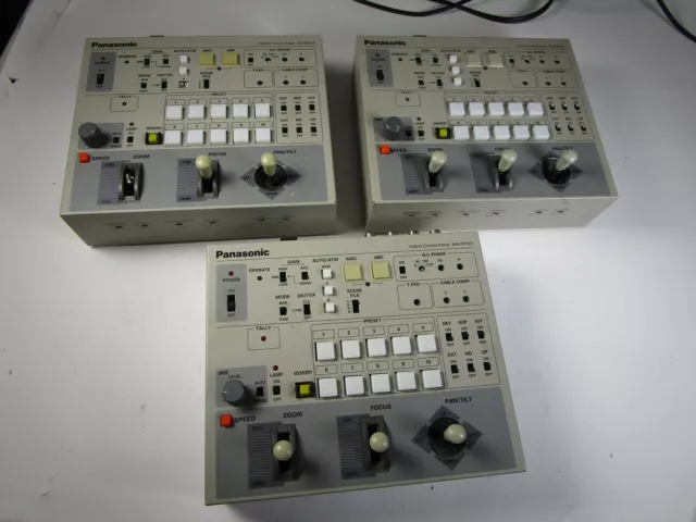 Lot Of 3 Panasonic Aw-Rp501 Hybrid Control Panel Controller - No Ac Adapters