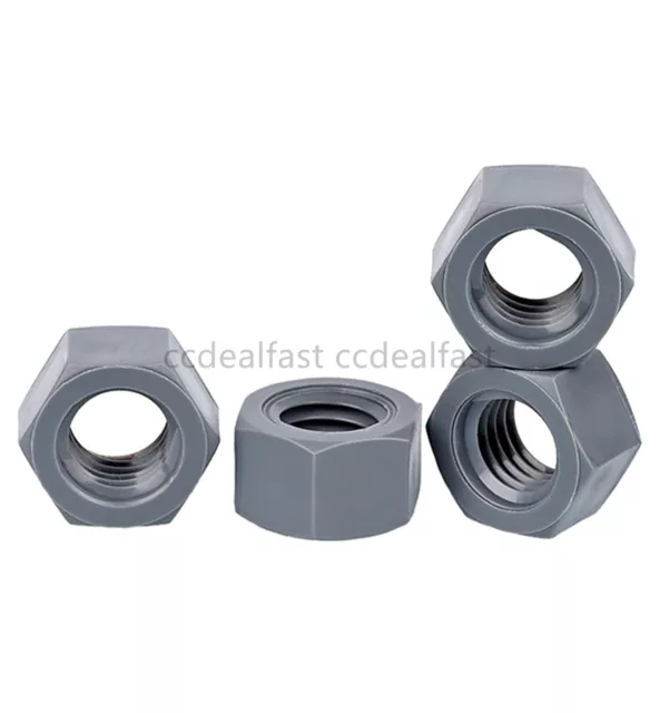 Gray Nylon Plastic Hexagon Nuts Hex Nuts M5 M6 M8 M10 M12 M14 M16 M18 M20
