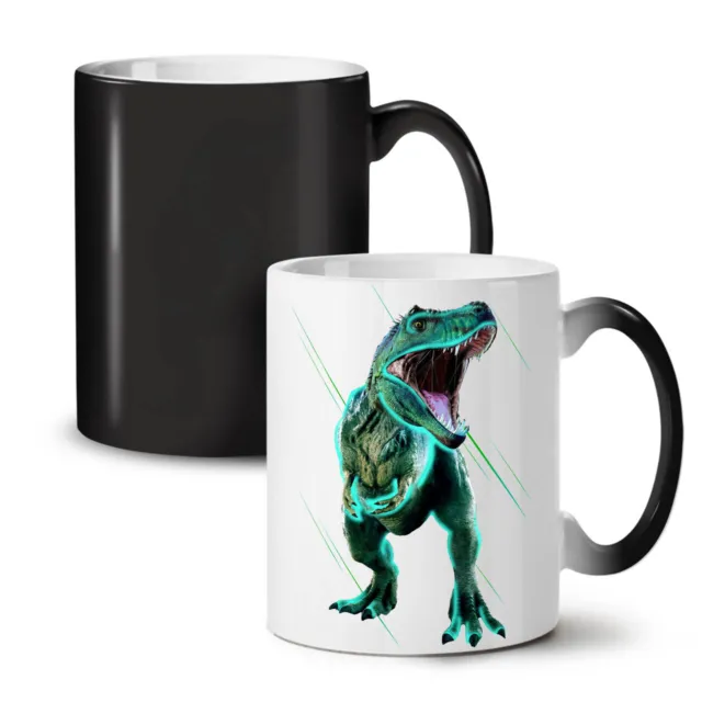 Tazza da caffè tè Jurassic TRex dinosauro NUOVA che cambia colore 11 once | Wellcoda