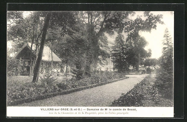 CPA Villiers-sur-Orge, Domaine de Mr le Comte de Besse 1908