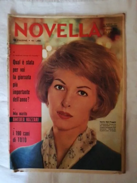 Novella 2 1961 Carla Del Poggio A Nazzari Totò Caterina Valente Topo Gigio