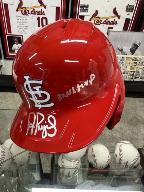 Albert Pujols 3x NL MVP Signed Authentic Cardinals Batting Helmet MLB Holo