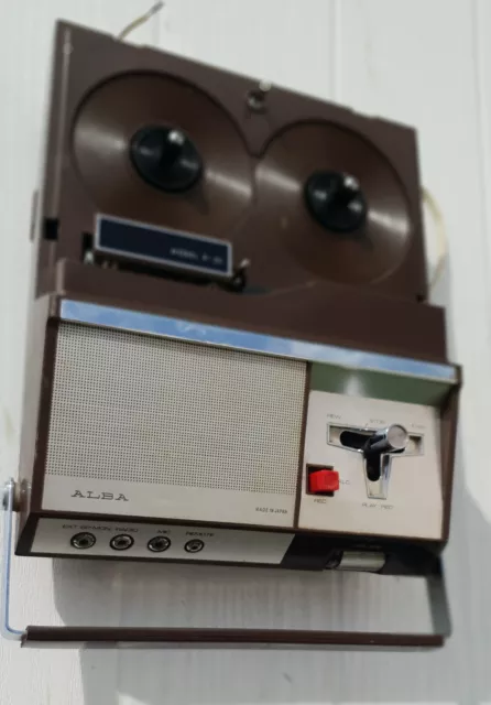 VINTAGE ALBA REEL to Reel Tape Recording Machine in a Carry Case