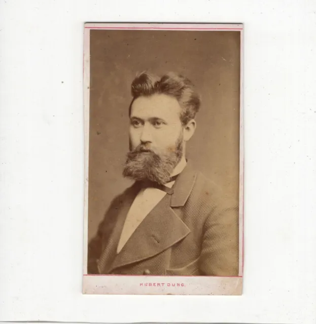 Hubert Dung CDV Foto Herrenportrait - Dresden 1870er