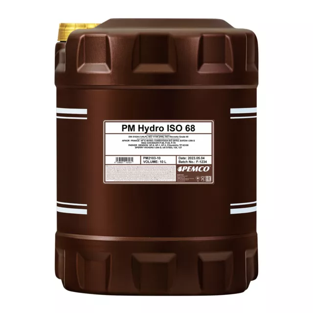 10 (1x10) Liter PEMCO Hydro ISO 68 Hydrauliköl HLP 68