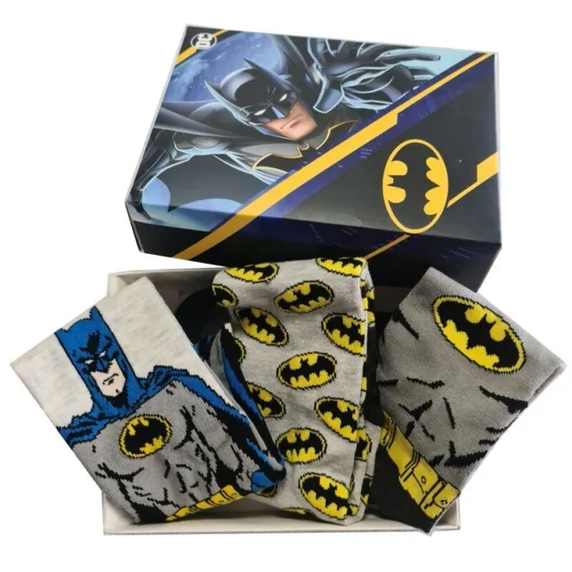 DC Comics Batman Geschenkset   Socken 39-45 Set 3 ´er