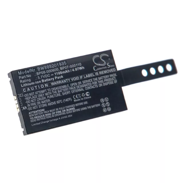 Batterie remplace Datalogic 11300794 3H21-00000370 94ACC0083 800065-56 1100mAh