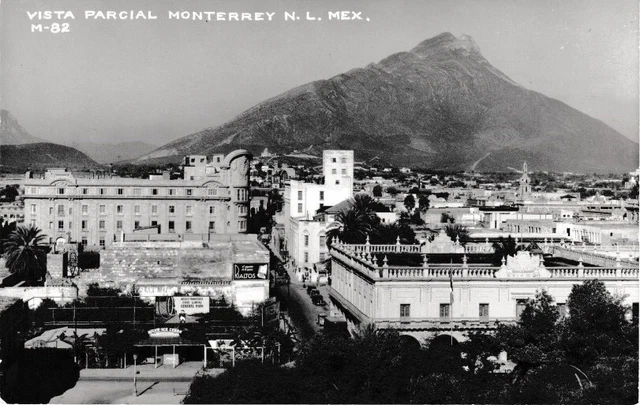 RPPC  Partial View of Monterrey, Mexico M-82 Postcard.