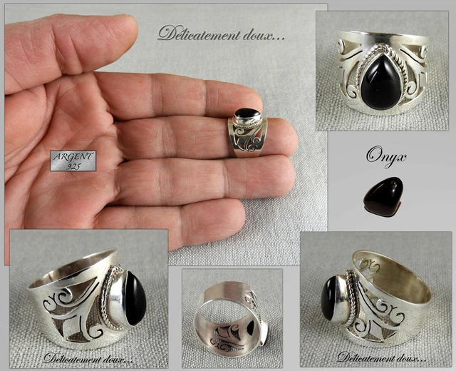 Bague En Argent 925 Et Grenat - Monture Ciselée Taille 58 - Neuf Avec Étiquettes