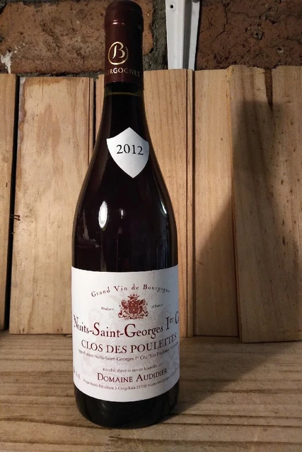 Nuits Saint Georges 1er cru Clos des Poulettes     Audidier  2012
