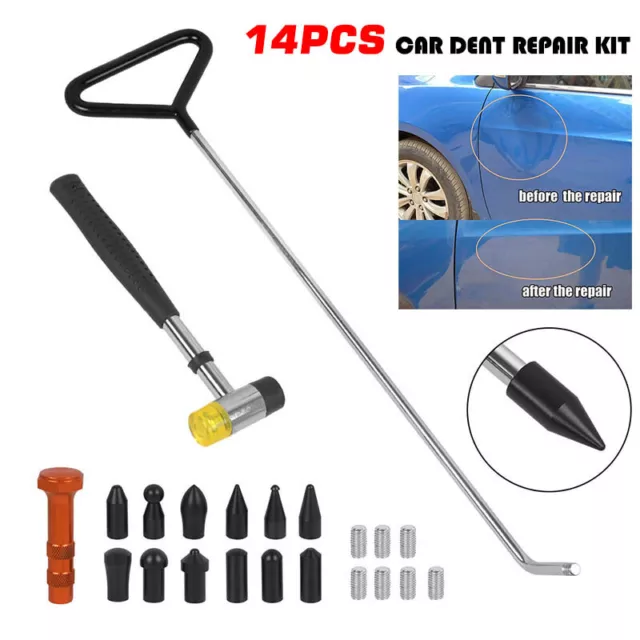 Car PDR Paintless Dent Removal Puller Tap Down Knock Hammer Auto Body Repair Kit