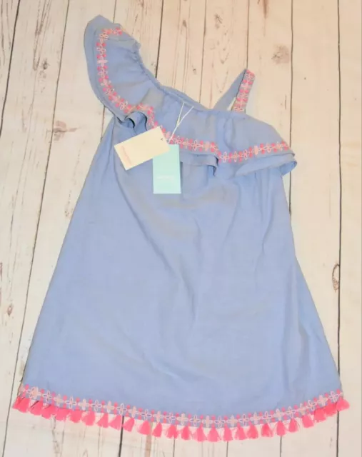 BNWT MONSOON Girls Size 8-9 Years ( 134cm) Blue Summer Dress