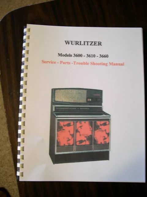 Wurlitzer Model 3600/3610/3660 Jukebox Manual