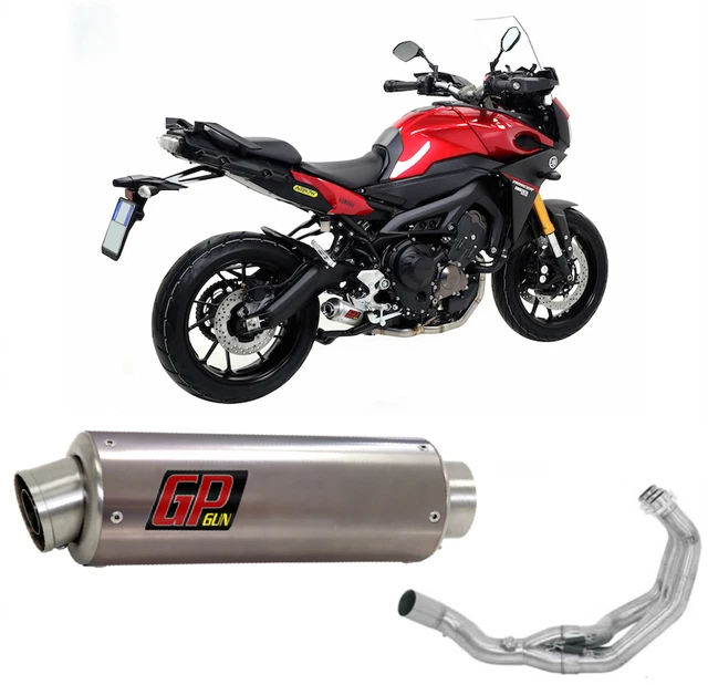 Ligne Complète D'échappement Mivv GP Homologuée Pour KTM RC 390 2014-2016 - Acier Noir, Chicane Amovible, Fabriqué En Italie