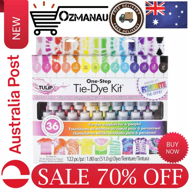 Tulip 32378 TIE DYE Party KIT One Step 18-Color | FREE SHIPPING | NEW AU