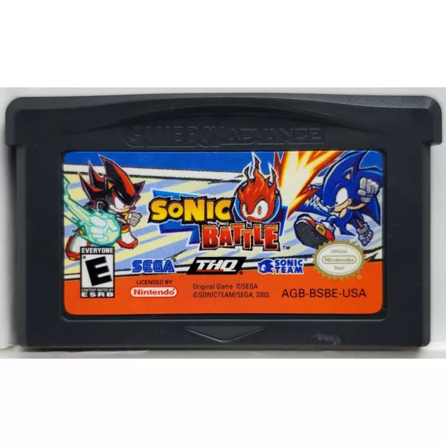 Sonic Battle - Nintendo Game Boy Advance Authentic 180 Day Guarantee Gameboy GBA