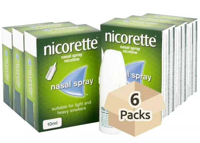 Spray nasal Nicorette 10 ml - paquete de 6 caducidad (02-2024)