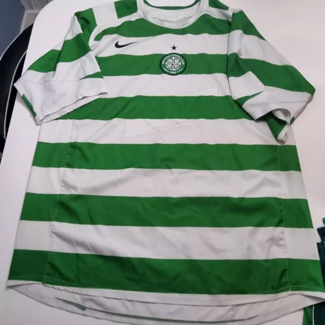 NIKE Celtic FC 2005-07 Home Football T-Shirt size XL Mens Sportswear Outdoors